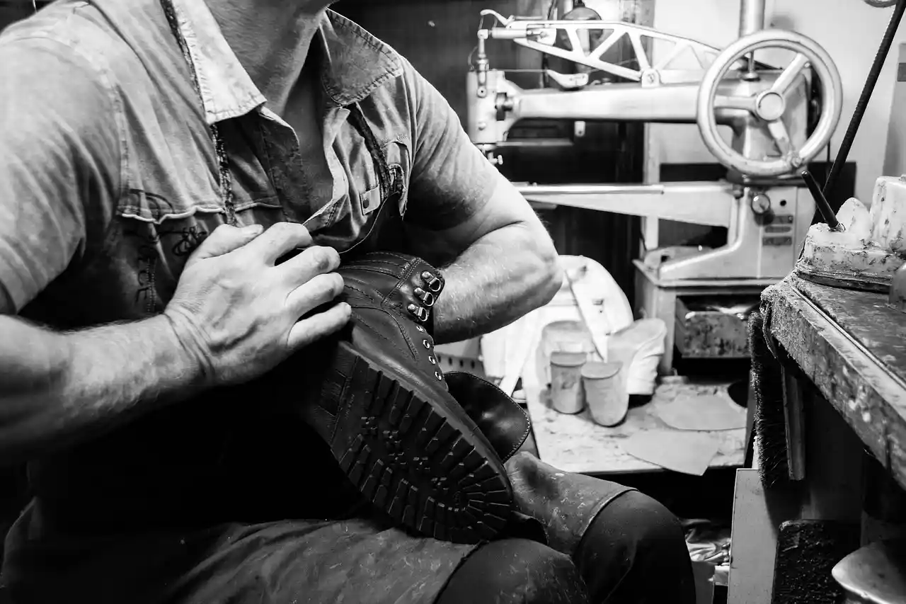 Premier Shoe Repair at work